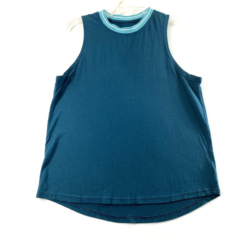 Avia Top Womens Medium 8-10 Blue Green Sleeveless‎ Casual Tank